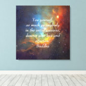 ブッダ愛と愛情チューリップ星雲 キャンバスプリント (インサイチュ (ウッドフロア))