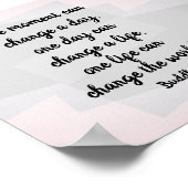 ブッダ感動的引用文文字オングレー ポスター (角)