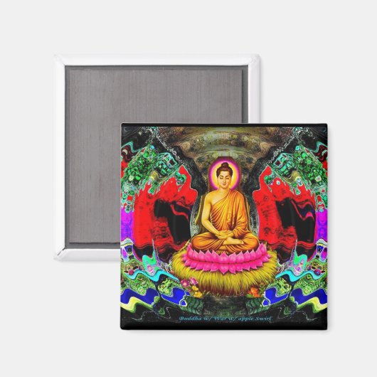 ブッダ旋回 – 磁石 (正面/裏面)