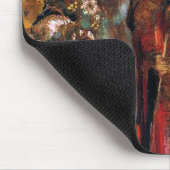 ブッダ歩くの花々 マウスパッド (コーナー)