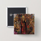 ブッダ歩くの花々 缶バッジ (正面&裏面)