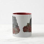 ブッダ灰色の不機嫌な猫マグ マグカップ (中央)