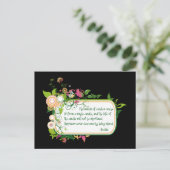 ブッダ独身のキャンドル引用文 ポストカード (スタンド正面)