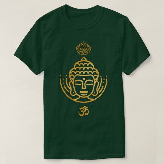 ブッダ瞑想禅仏教ルーム調和 Tシャツ (デザイン正面)