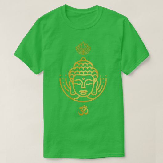 ブッダ瞑想禅仏教ルーム調和 Tシャツ (デザイン正面)