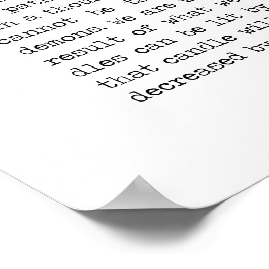 ブッダ知恵の言葉引用文 ポスター (角)