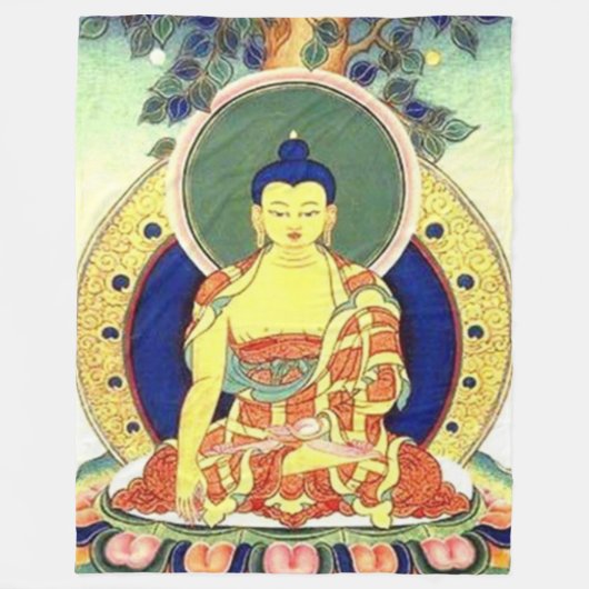 ブッダ祈りの言葉フリースブランケット フリースブランケット (正面)