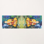 ブッダ祈瞑想ガーデンマウレエンジラード ヨガマット (裏面(横))