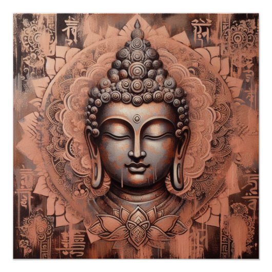ブッダ絵を描顔#12 ポスター (正面)