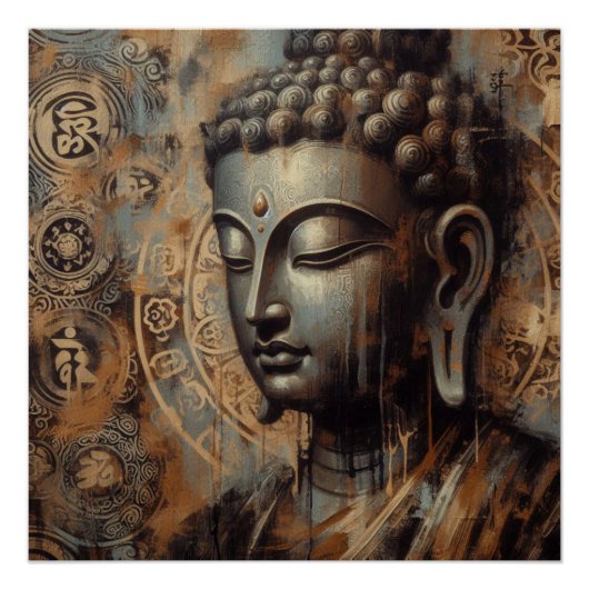 ブッダ絵を描顔#1 ポスター (正面)