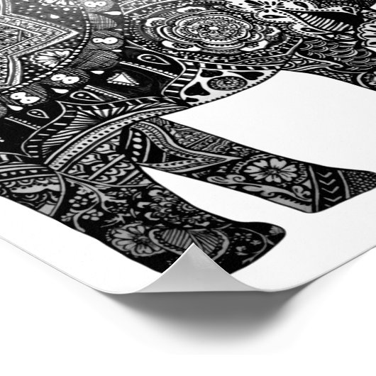 ブッダ英知ゾウ ポスター (角)