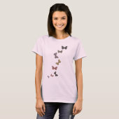 ブッダ蝶パターンTシャツ Tシャツ (正面フル)