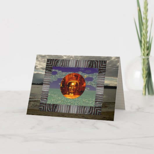 ブッダ誕生日 カード (正面)