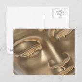 ブッダ金ゴールド ポストカード (正面/裏面)