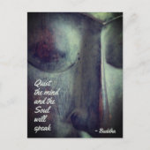 ブッダ静かな心の引用文はがき ポストカード (正面)