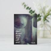 ブッダ静かな心の引用文はがき ポストカード (スタンド正面)