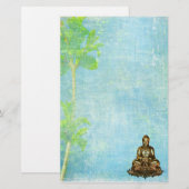 ブッダ静止 便箋 (正面/裏面)