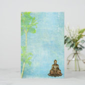 ブッダ静止 便箋 (スタンド正面)