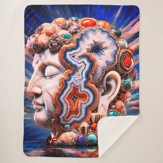 ブッダ頭ゲード シェルパブランケット (正面)