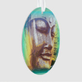 ブッダ顔オーナメント オーナメント (正面)