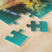 ブッダ顔グリーン ジグソーパズル (側面)