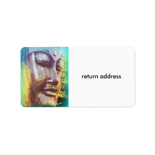 ブッダ顔グリーン ラベル (正面)