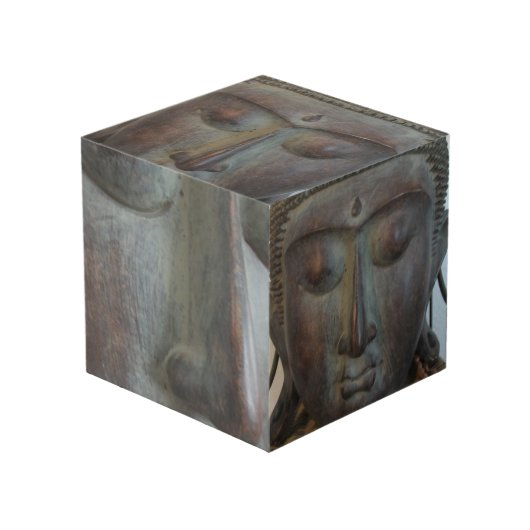 ブッダ顔装飾 フォトキューブ (正面アングル)