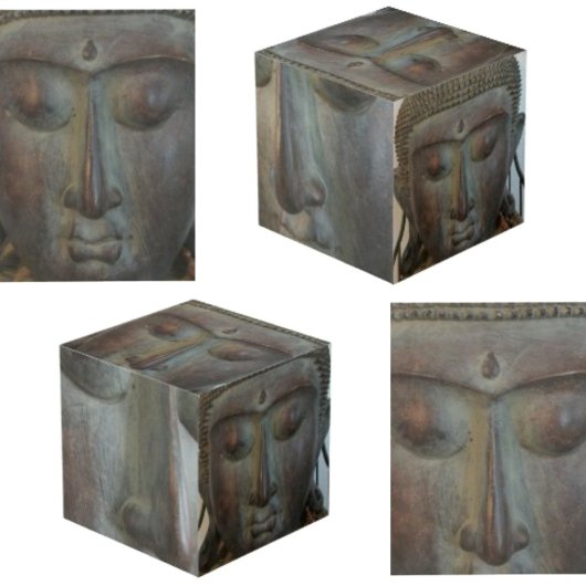 ブッダ顔装飾 フォトキューブ