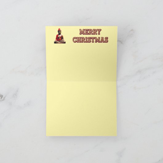ブッダ・クリスマス カード (内部)