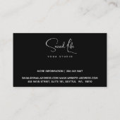 ブッダ、スピリチュアル瞑想 名刺 (裏面)