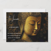 ブッダ、スピリチュアル瞑想 招待状 (裏面)