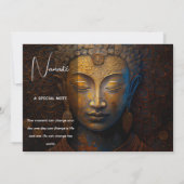 ブッダ、スピリチュアル瞑想 招待状 (裏面)