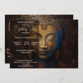 ブッダ、スピリチュアル瞑想 招待状 (正面/裏面)