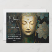 ブッダ、スピリチュアル瞑想 招待状 (裏面)