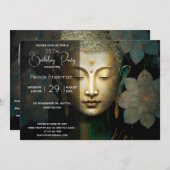 ブッダ、スピリチュアル瞑想 招待状 (正面/裏面)