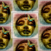 ブッダ・バタフライ ファブリック (タイル)