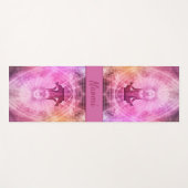 ブッダ・ピンクの紫の瞑想名 ヨガマット (正面(横))