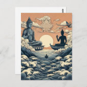 ブッダ ポストカード (正面/裏面)