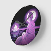 ブッダ ラウンド壁時計 (傾斜)