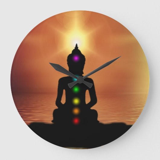 ブッダ ラージ壁時計 (正面)
