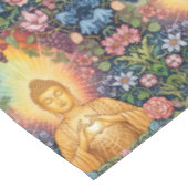 ブッダ、光のハート、テーブル、フローラ、ヴィンテージ テーブルクロス (アングル)