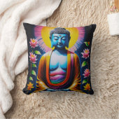 ブッダ – 咲く心 クッション (ブランケット)