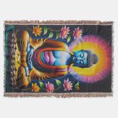 ブッダ – 咲く心 スローブランケット (正面)