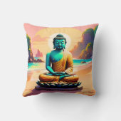 ブッダ – 悟りの静謐なショア クッション (裏面)