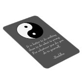 ブッダ – 有名な引用文 – 何も悪いことをしない マグネット (右側)