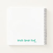 ブッダ、瞑想ジャーナル、写真 ノートブック (裏面)