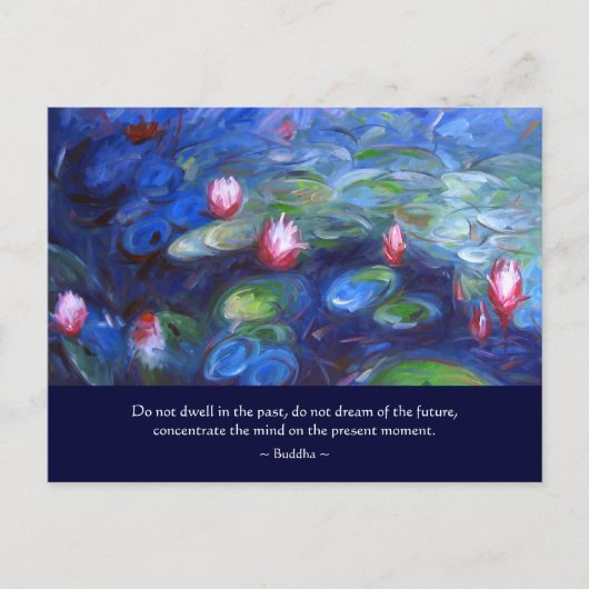 ブッダ: 過去に執着するな ポストカード (正面)
