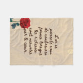 ブッダ#7今日の居心地の良い仏🌹 フリースブランケット (正面(横))