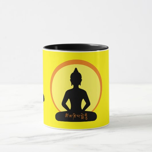 ブッダ – Mantra & Meditation Tea/Coffee mug マグカップ (中央)