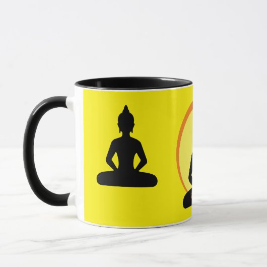 ブッダ – Mantra & Meditation Tea/Coffee mug マグカップ (左)